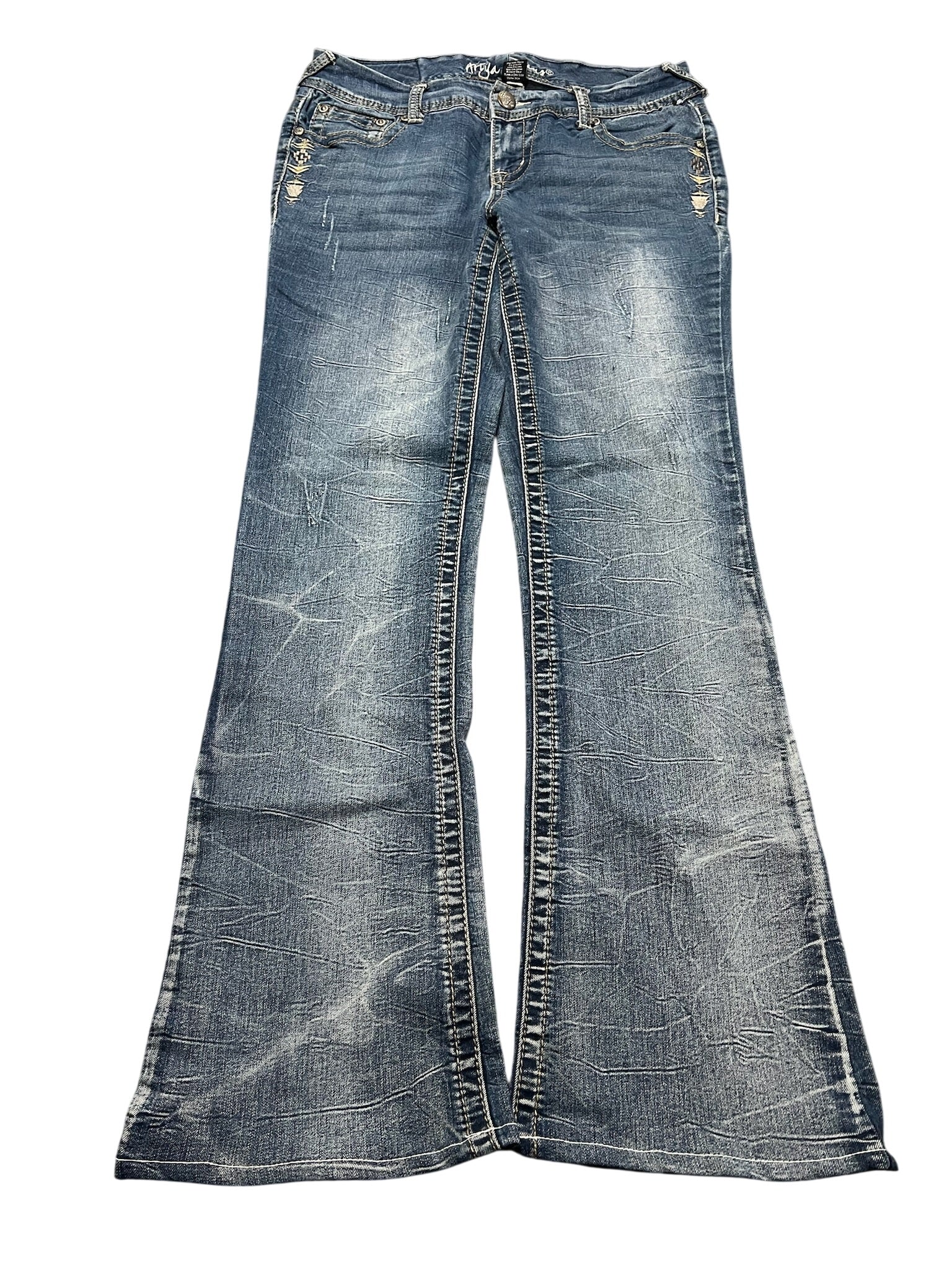 Y2K BOOTCUT WOMEN LOW WAIST JEANS (677)