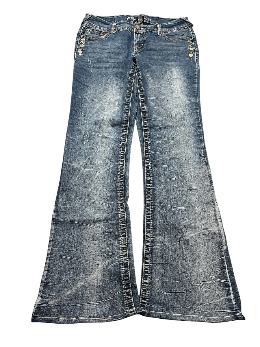 Y2K BOOTCUT WOMEN LOW WAIST JEANS (677)