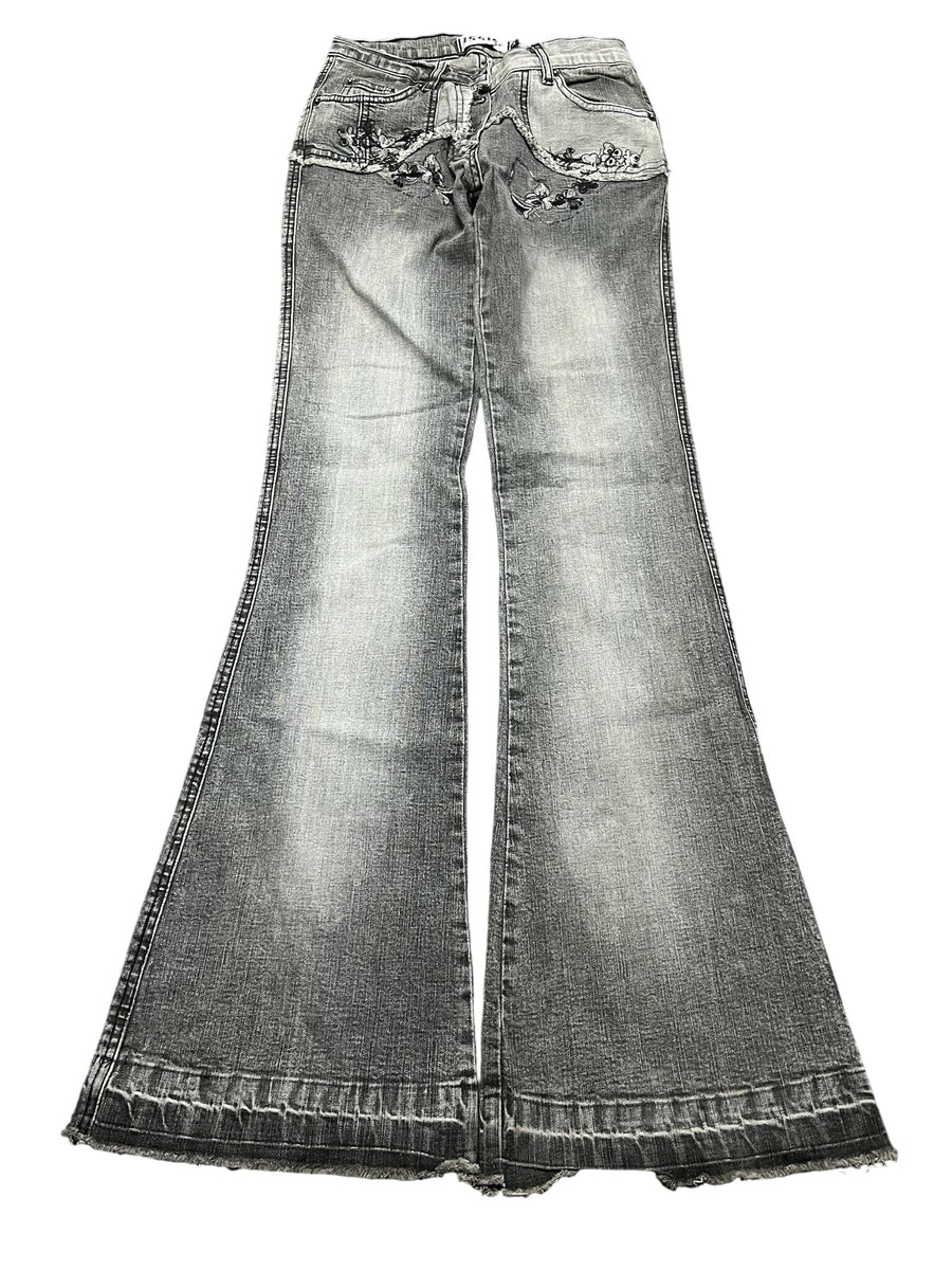 Y2K BOOTCUT WOMEN LOW WAIST JEANS (679)