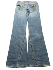 Y2K BOOTCUT WOMEN LOW WAIST JEANS (464)