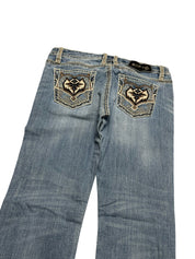 Y2K BOOTCUT WOMEN LOW WAIST JEANS (433)