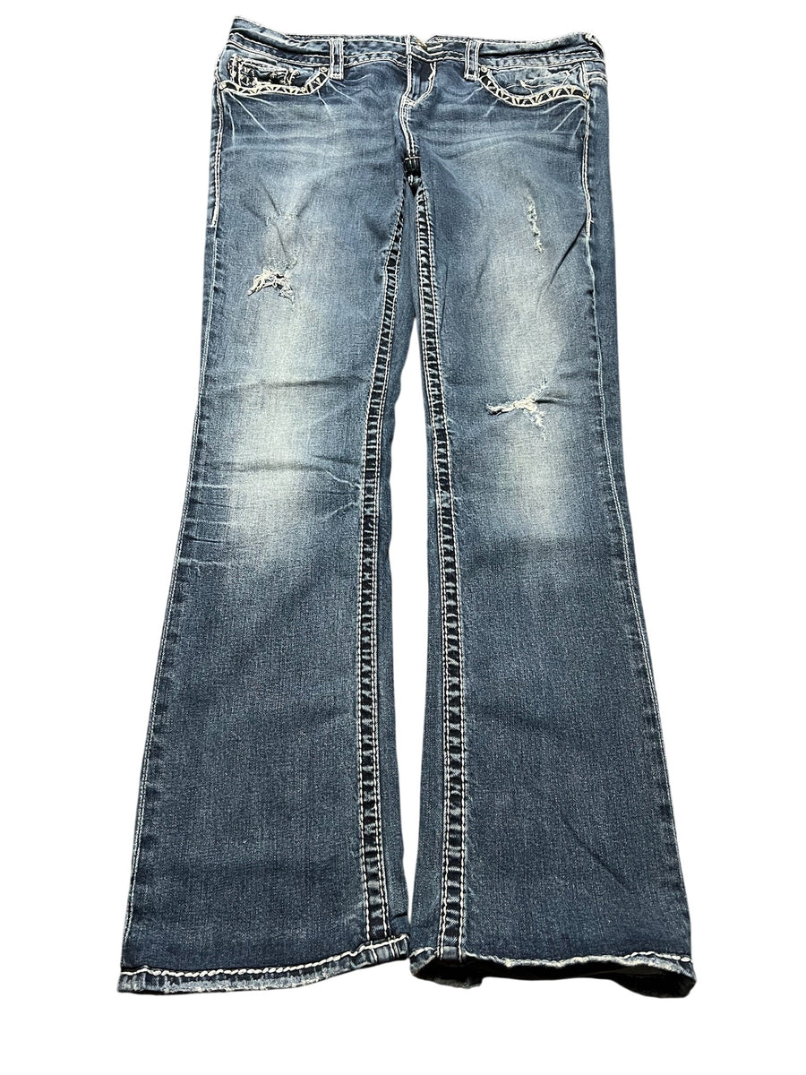 Y2K BOOTCUT WOMEN LOW WAIST JEANS (434)