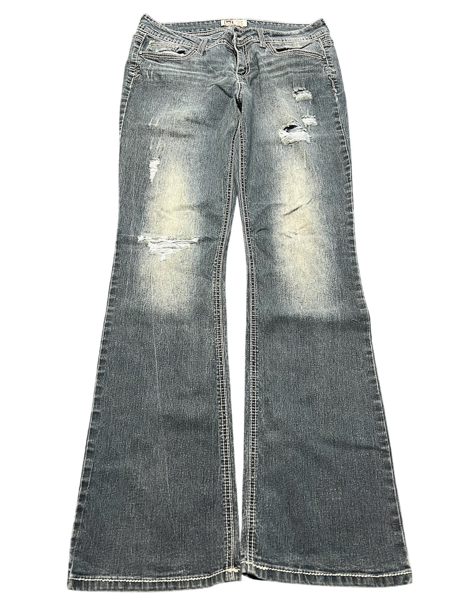 Y2K BOOTCUT WOMEN LOW WAIST JEANS (437)