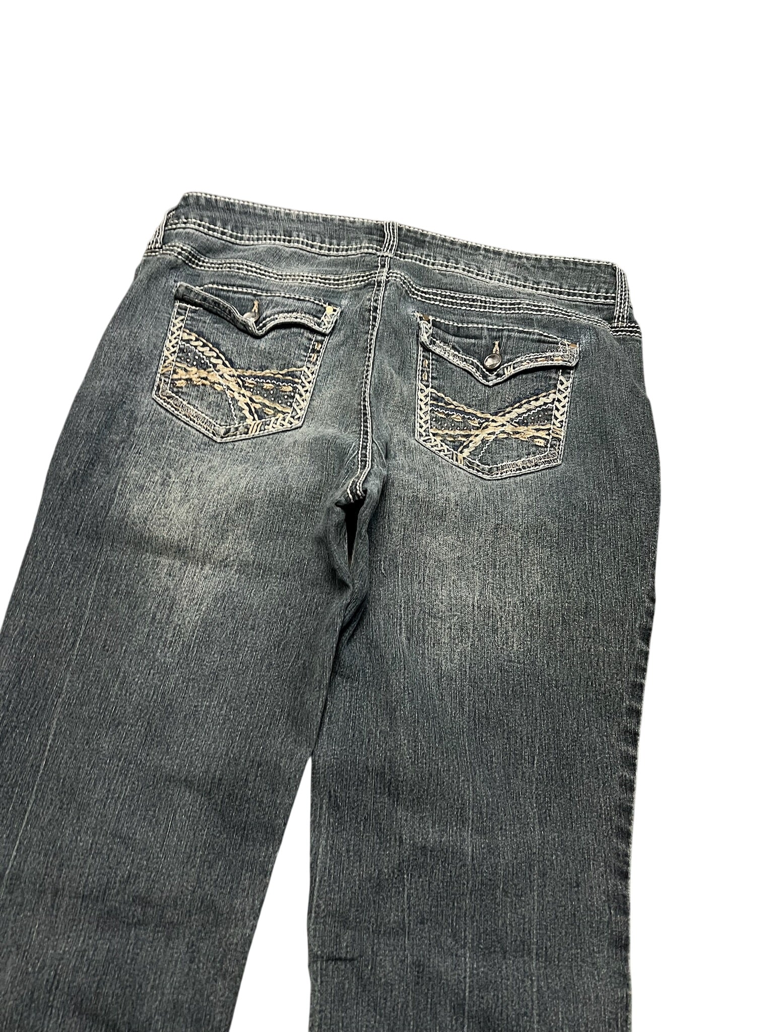 Y2K BOOTCUT WOMEN LOW WAIST JEANS (437)