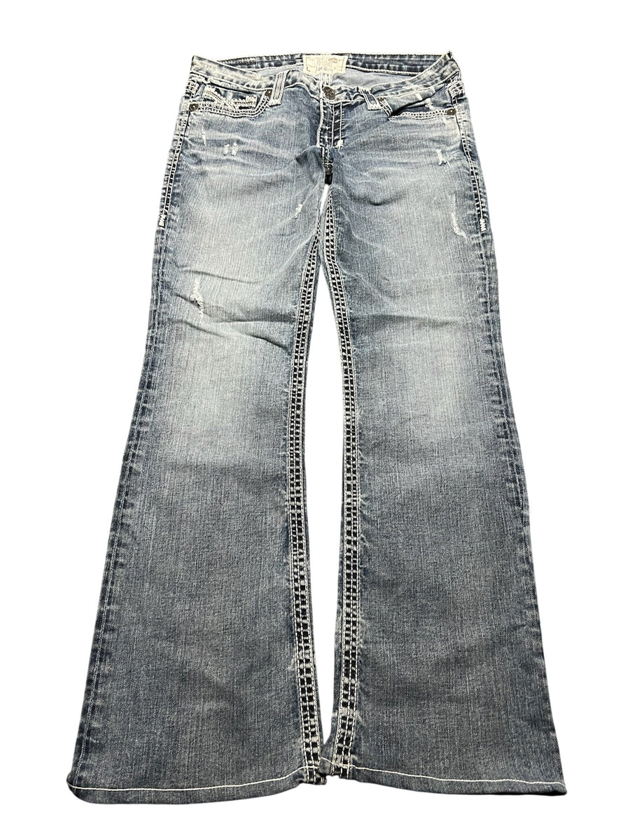 Y2K BOOTCUT WOMEN LOW WAIST JEANS (518)