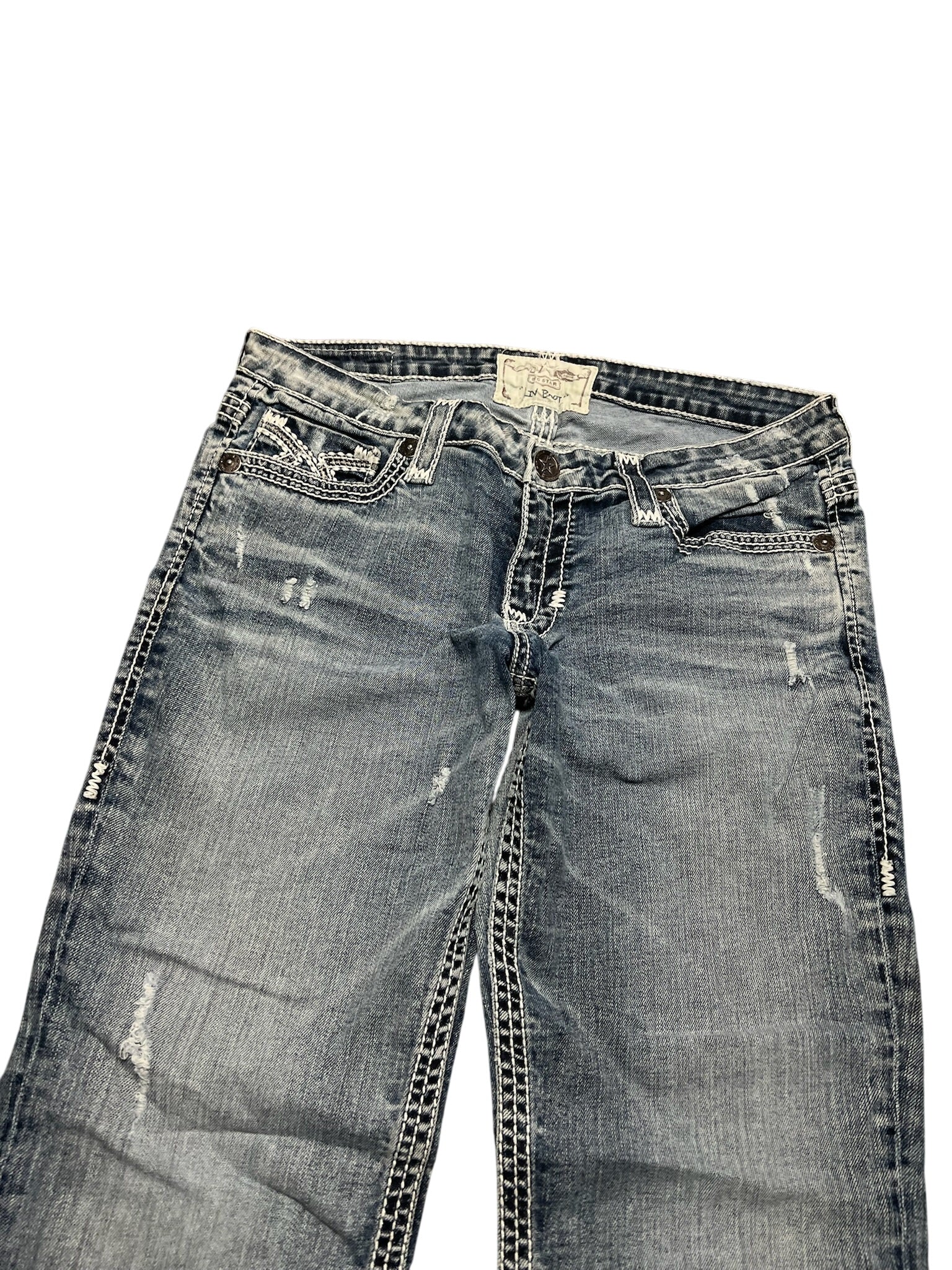 Y2K BOOTCUT WOMEN LOW WAIST JEANS (518)