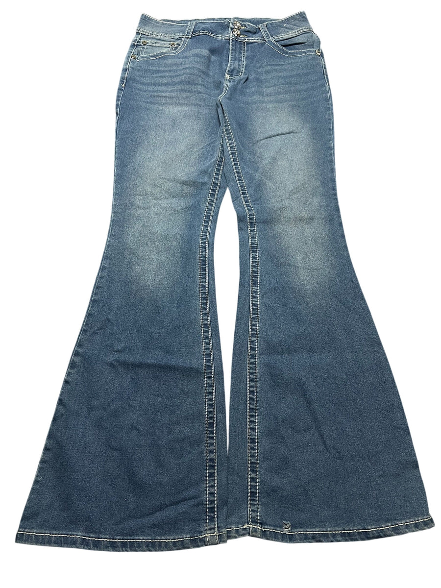 Y2K BOOTCUT WOMEN LOW WAIST JEANS (705)