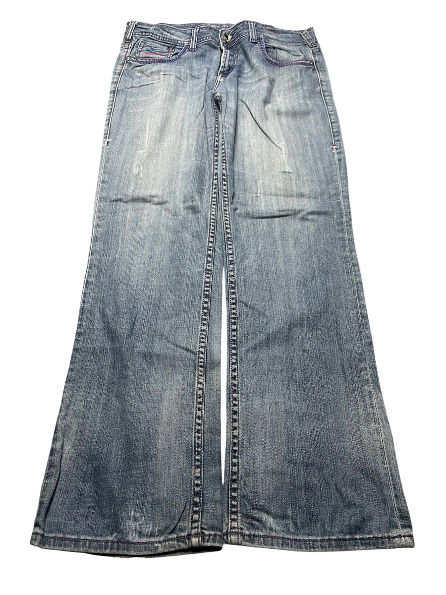 Y2K BOOTCUT WOMEN LOW WAIST JEANS (706)