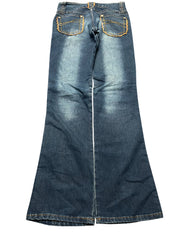 Y2K BOOTCUT WOMEN LOW WAIST JEANS (663)