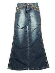 Y2K BOOTCUT WOMEN LOW WAIST JEANS (663)