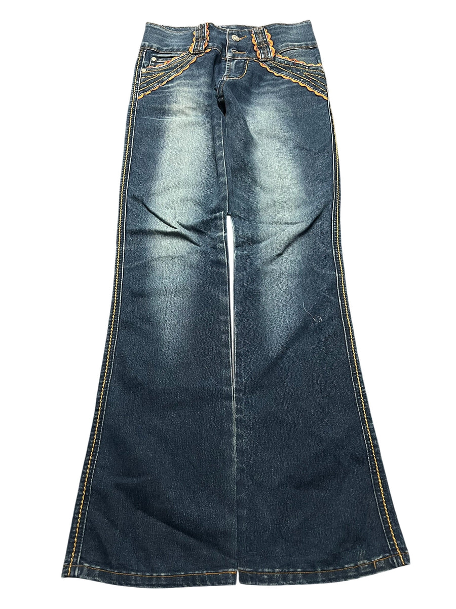 Y2K BOOTCUT WOMEN LOW WAIST JEANS (663)