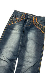 Y2K BOOTCUT WOMEN LOW WAIST JEANS (663)