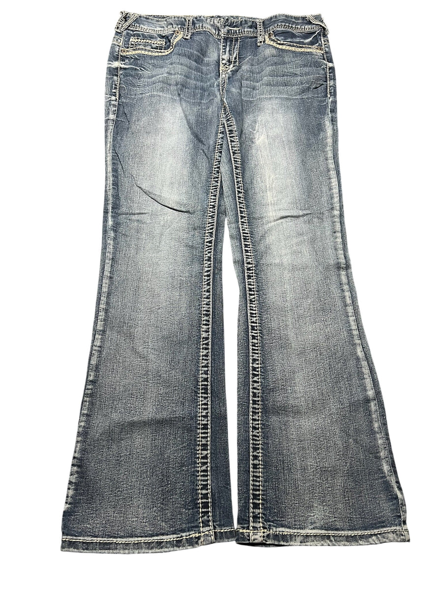 Y2K BOOTCUT WOMEN LOW WAIST JEANS (668)