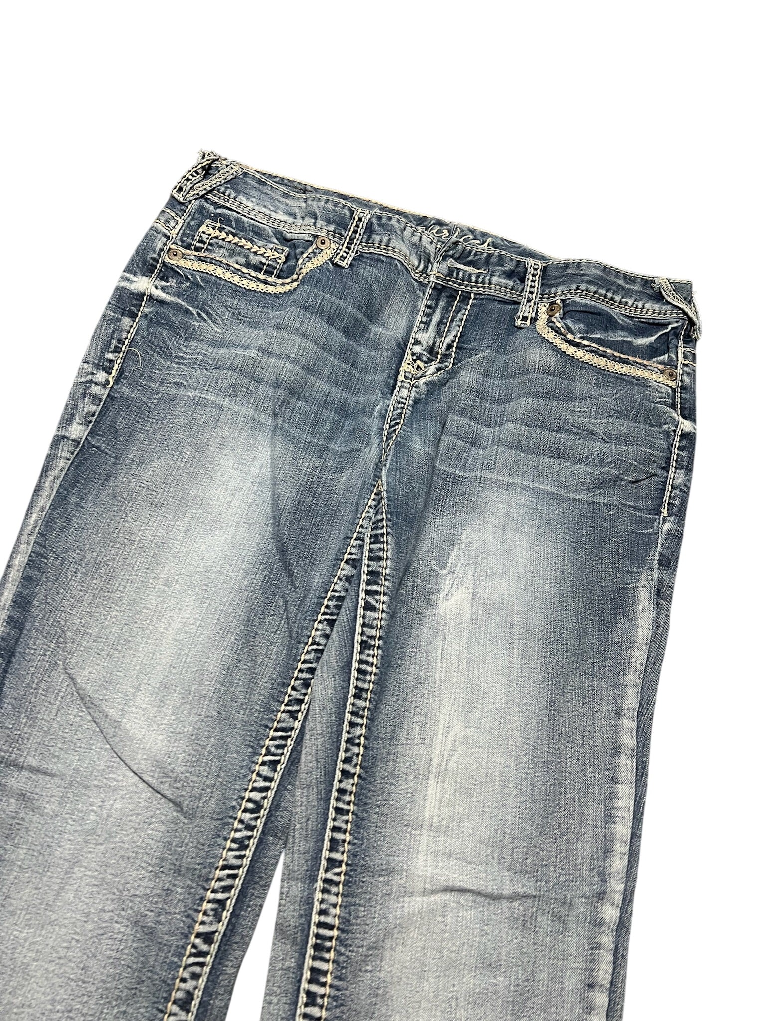 Y2K BOOTCUT WOMEN LOW WAIST JEANS (668)