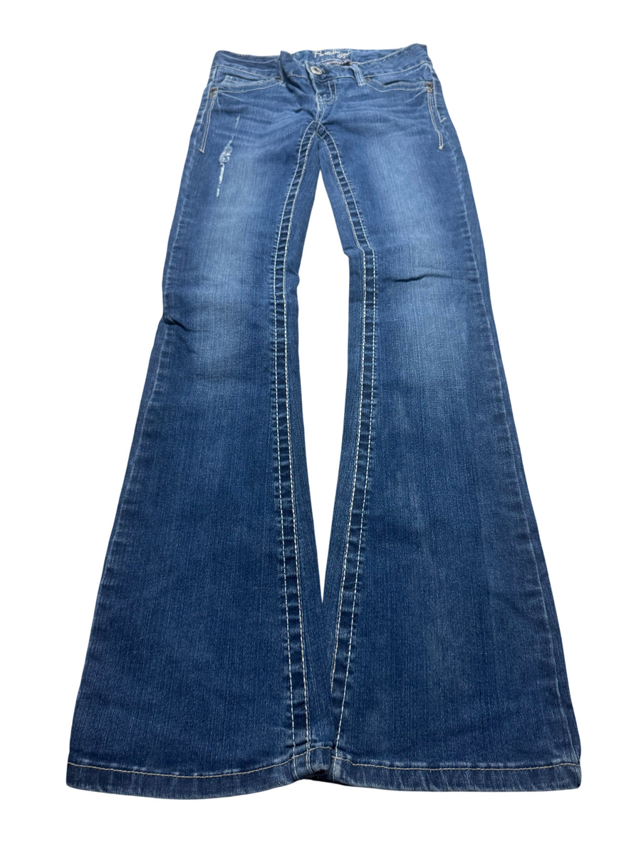 Y2K BOOTCUT WOMEN LOW WAIST JEANS (725)