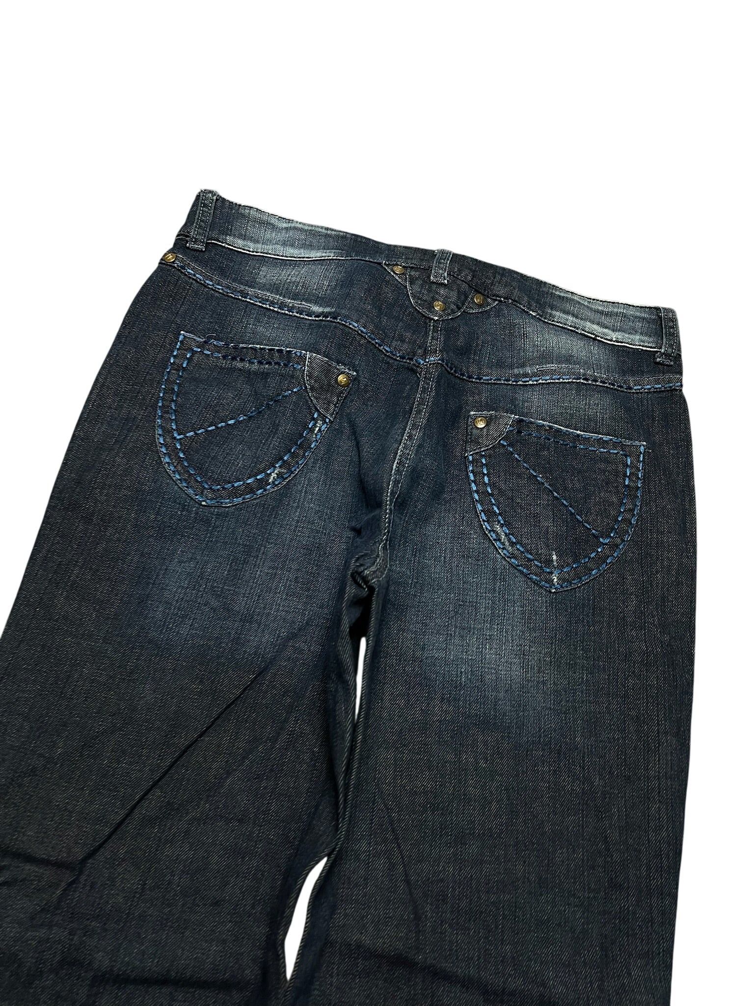 Y2K BOOTCUT WOMEN LOW WAIST JEANS (493)