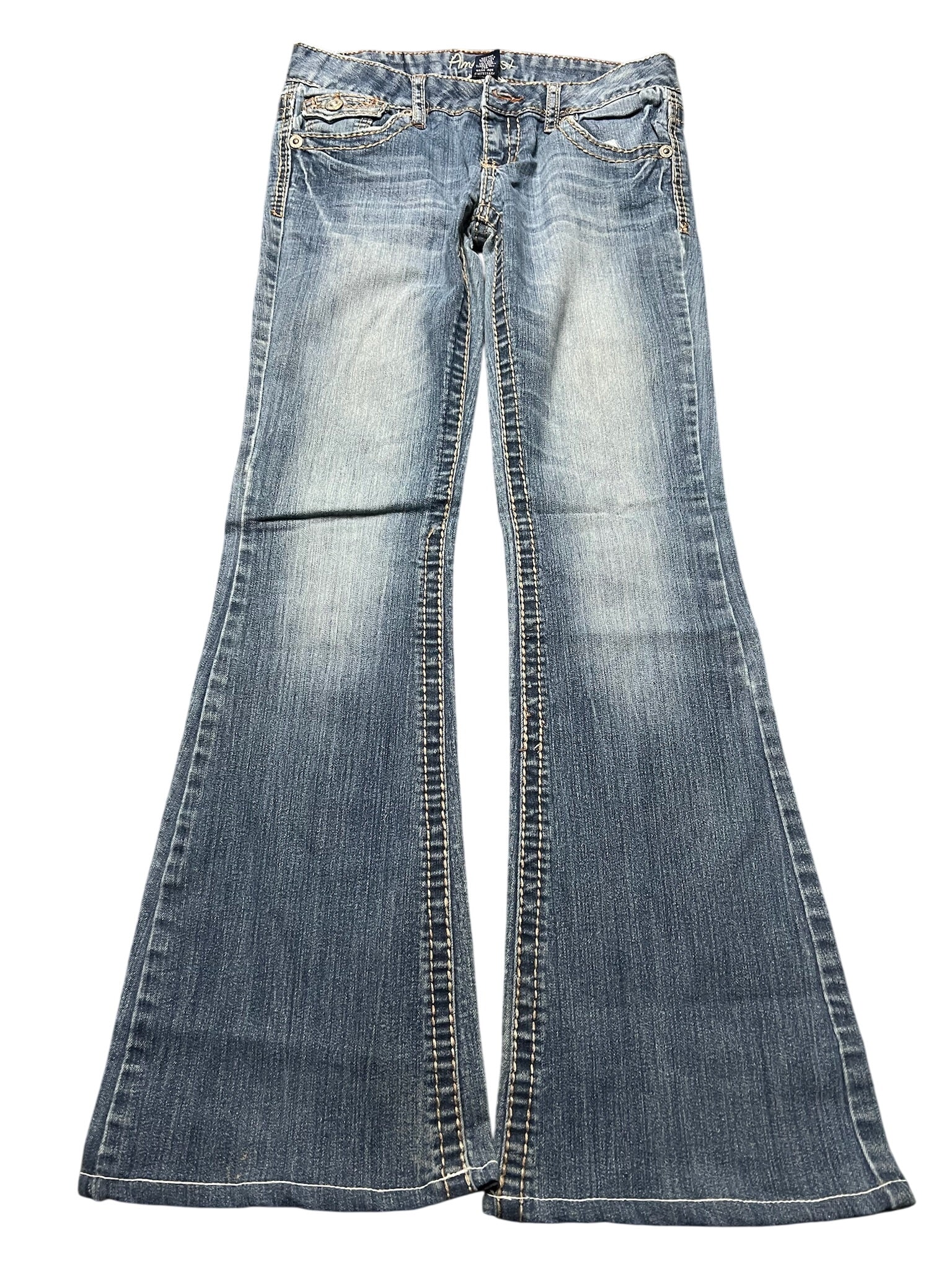 Y2K BOOTCUT WOMEN LOW WAIST JEANS (495)