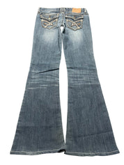 Y2K BOOTCUT WOMEN LOW WAIST JEANS (495)