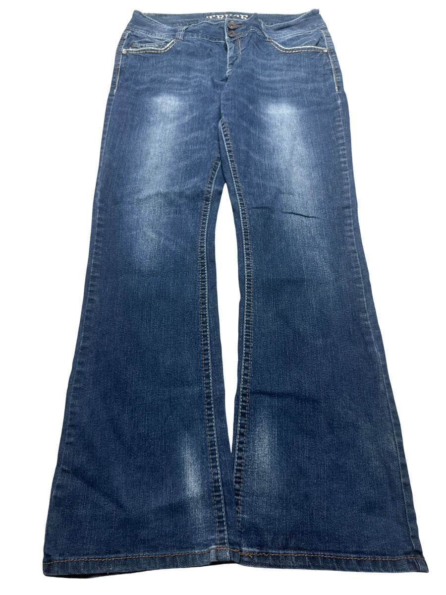 Y2K BOOTCUT WOMEN LOW WAIST JEANS (621)