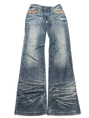 Y2K BOOTCUT WOMEN LOW WAIST JEANS (496)