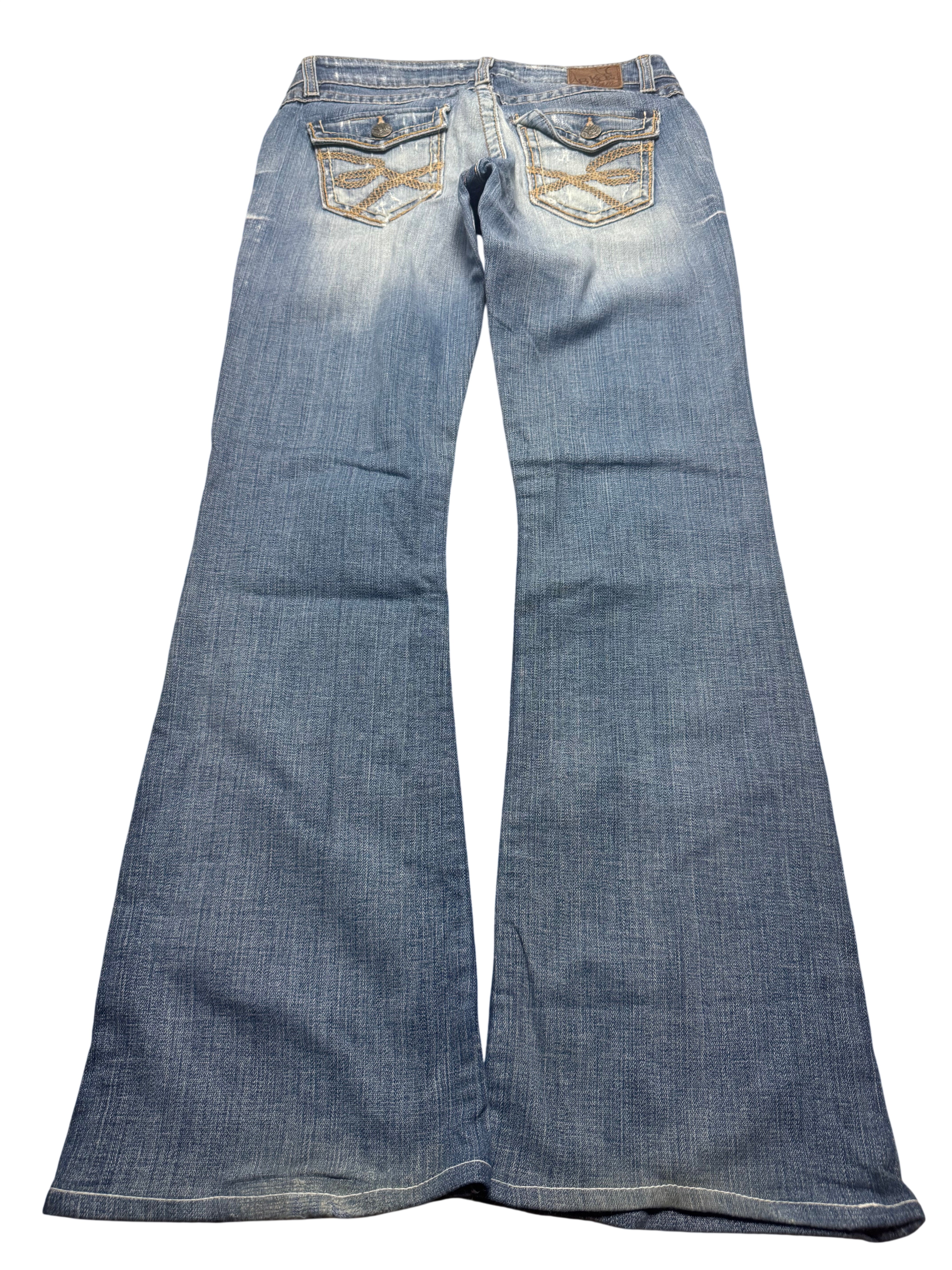 Y2K BOOTCUT WOMEN LOW WAIST JEANS (624)
