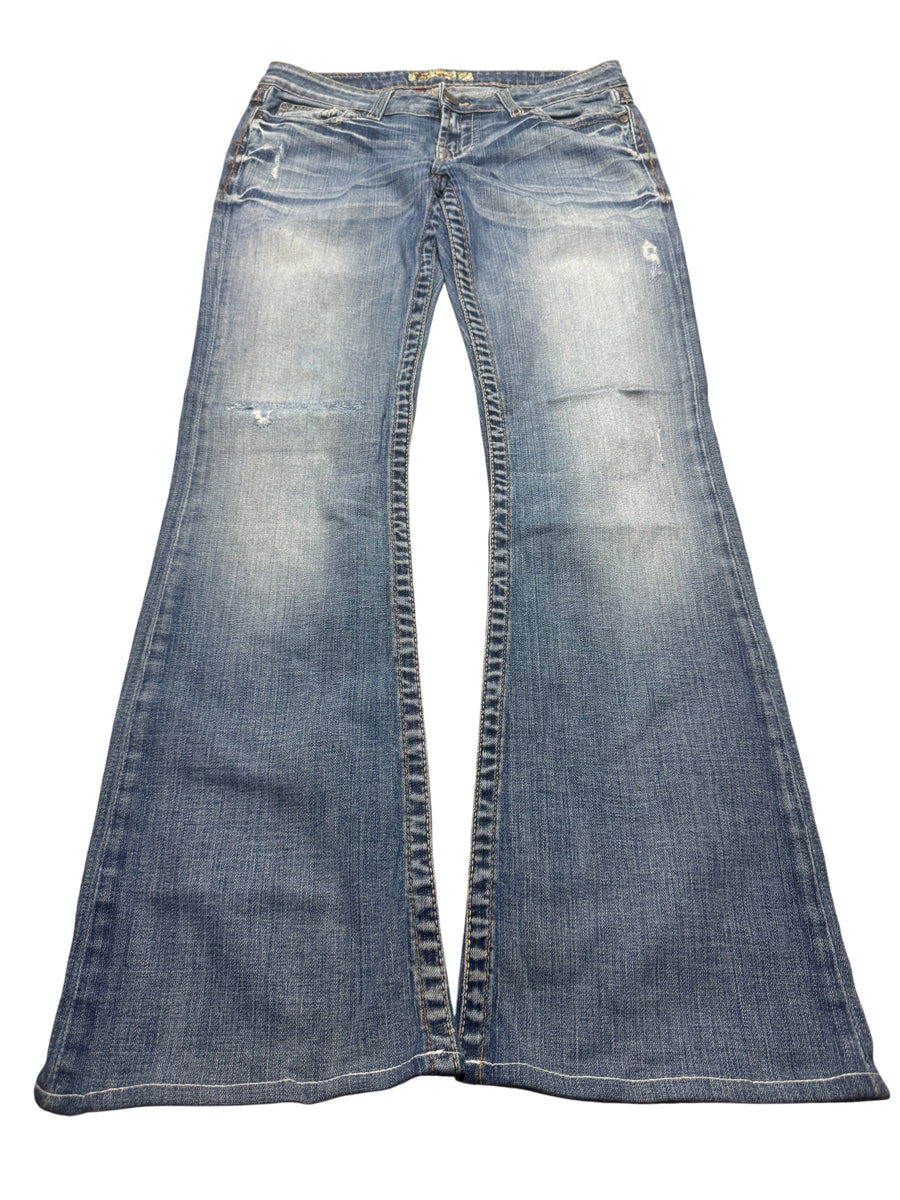 Y2K BOOTCUT WOMEN LOW WAIST JEANS (624)