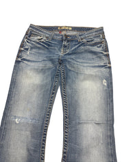 Y2K BOOTCUT WOMEN LOW WAIST JEANS (624)