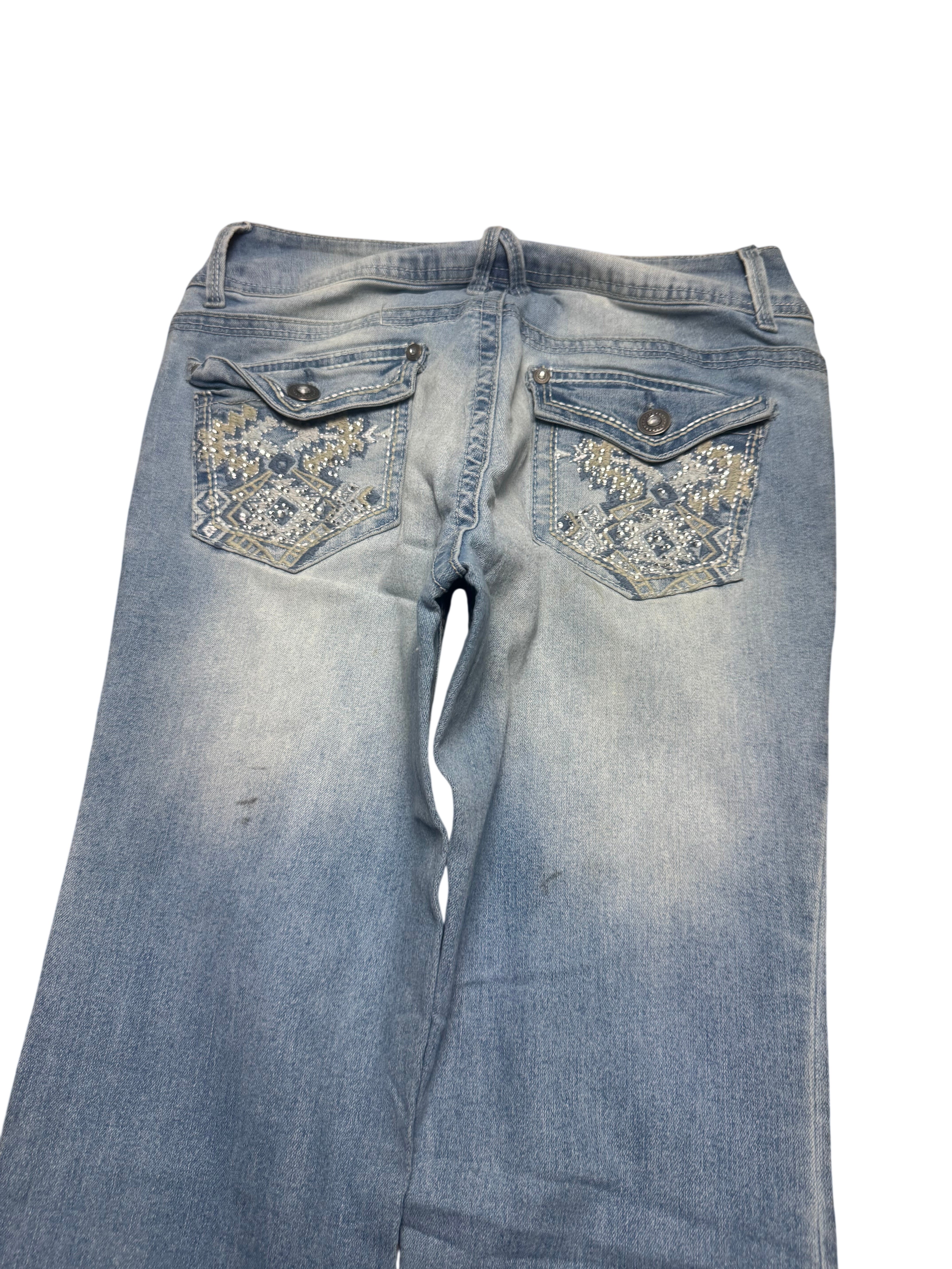 Y2K BOOTCUT WOMEN LOW WAIST JEANS (626)
