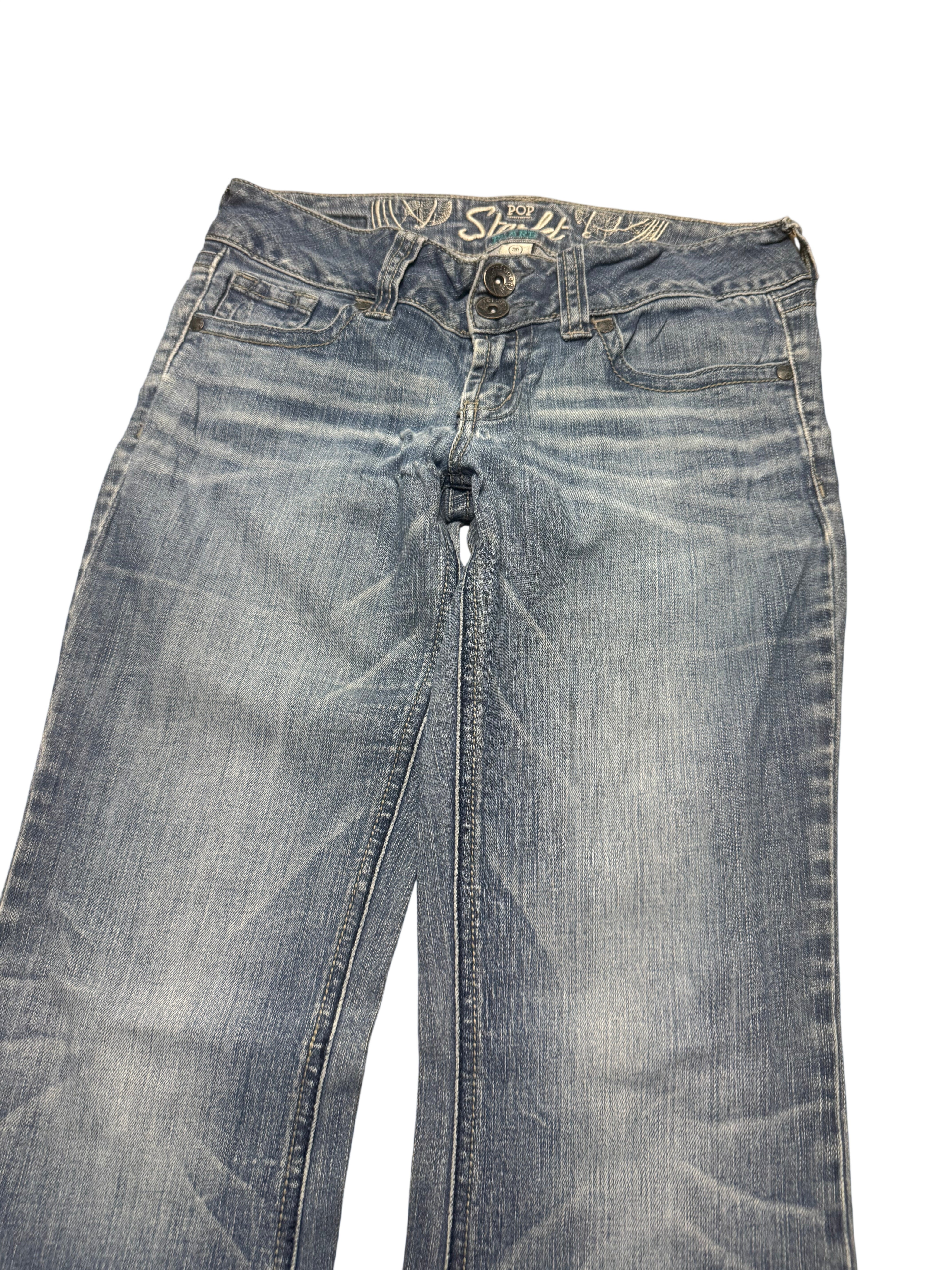 Y2K BOOTCUT WOMEN LOW WAIST JEANS (628)
