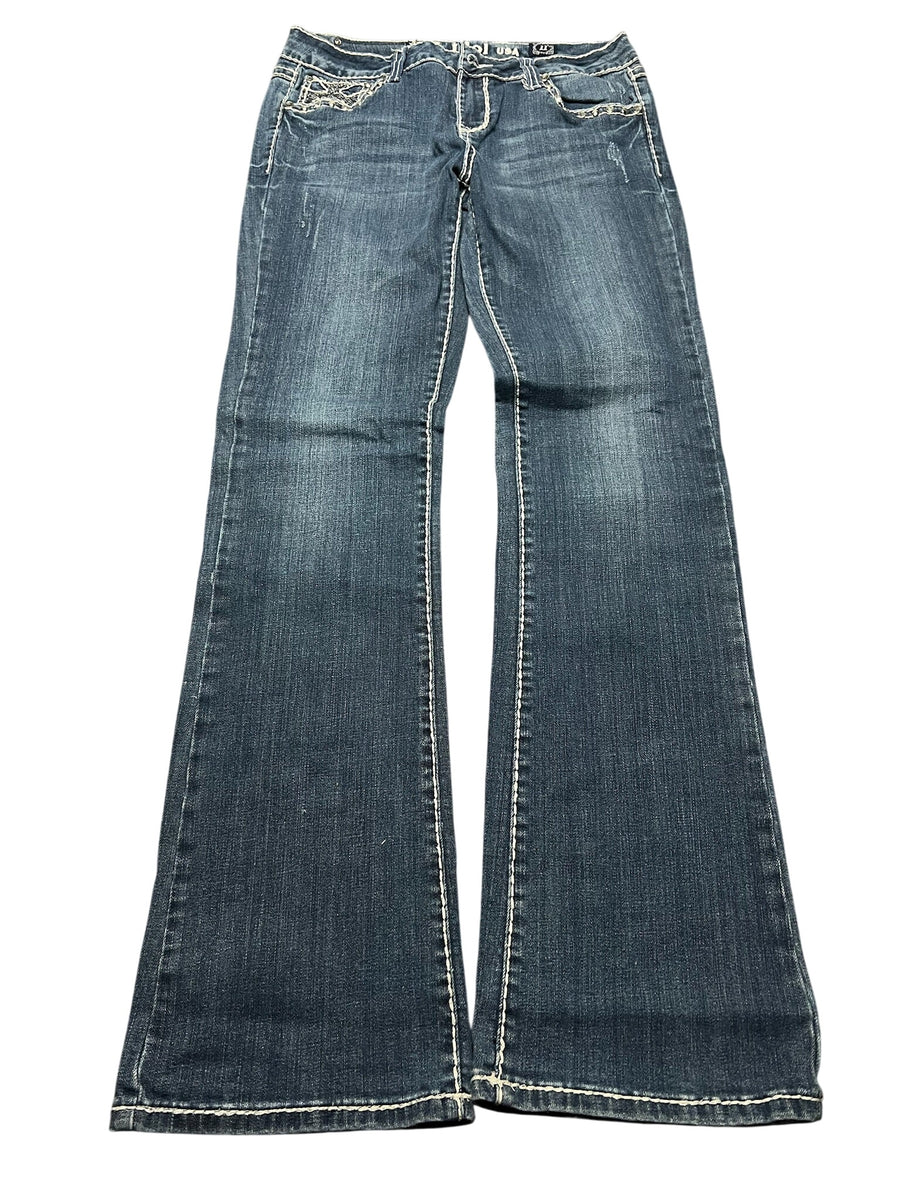 Y2K BOOTCUT WOMEN LOW WAIST JEANS (744)