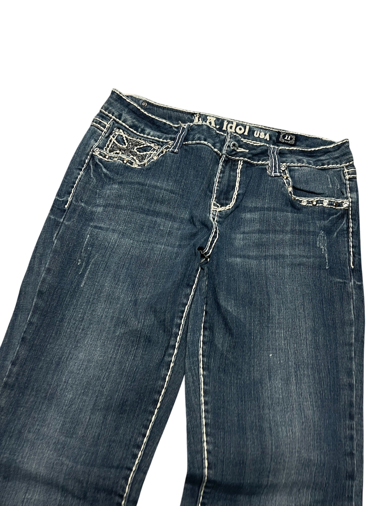 Y2K BOOTCUT WOMEN LOW WAIST JEANS (744)