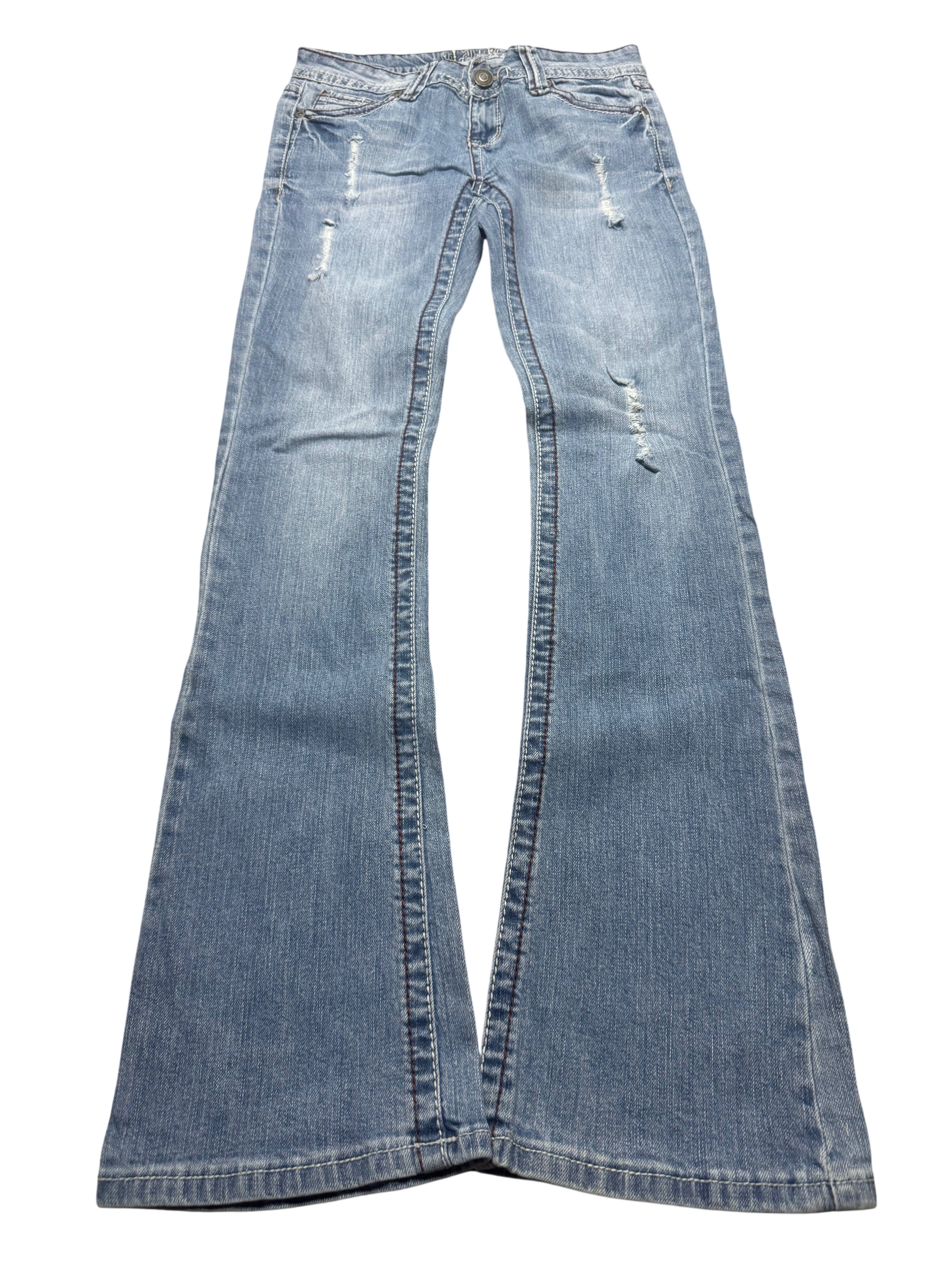 Y2K BOOTCUT WOMEN LOW WAIST JEANS (690)