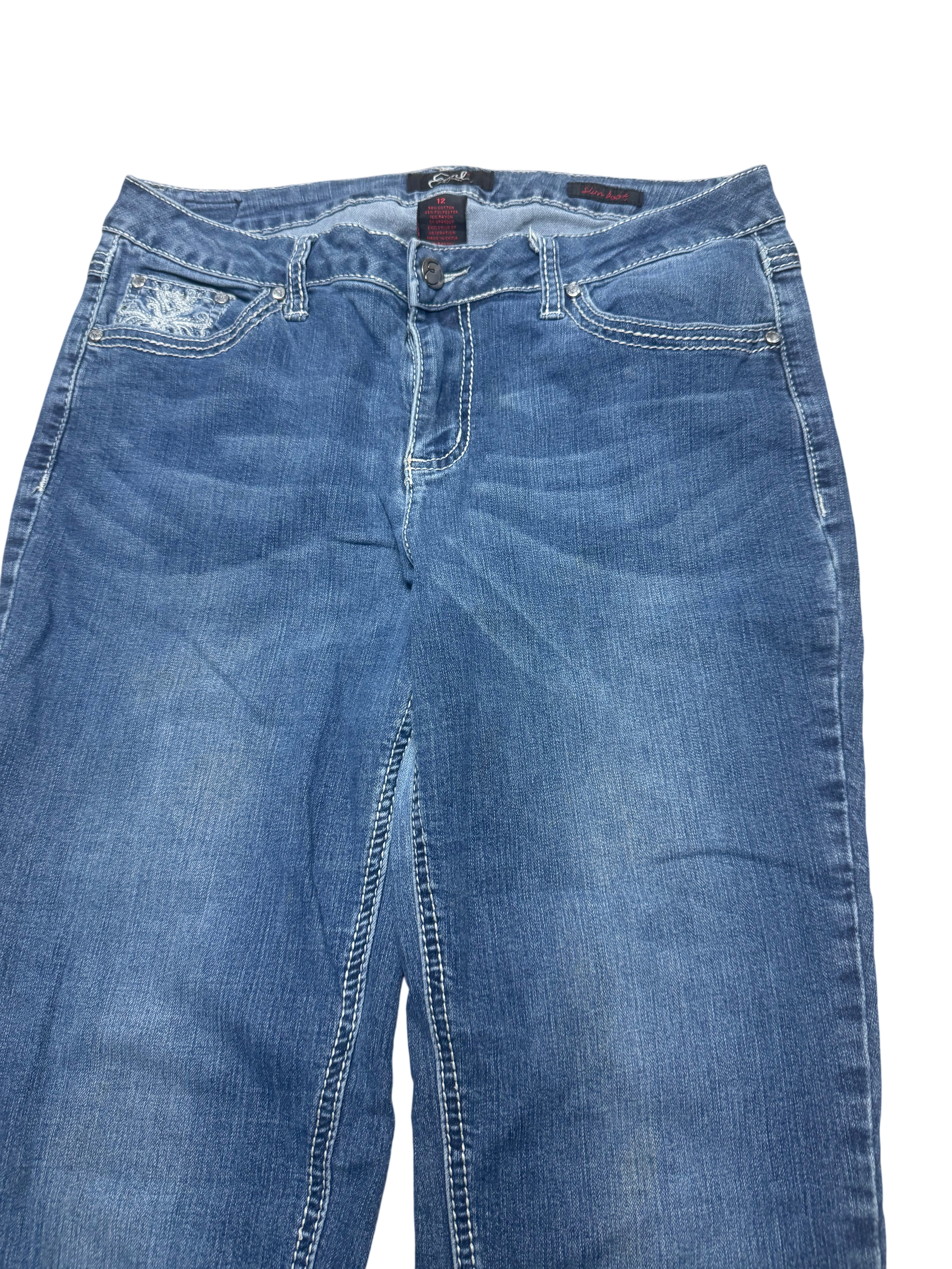 Y2K BOOTCUT WOMEN LOW WAIST JEANS (691)