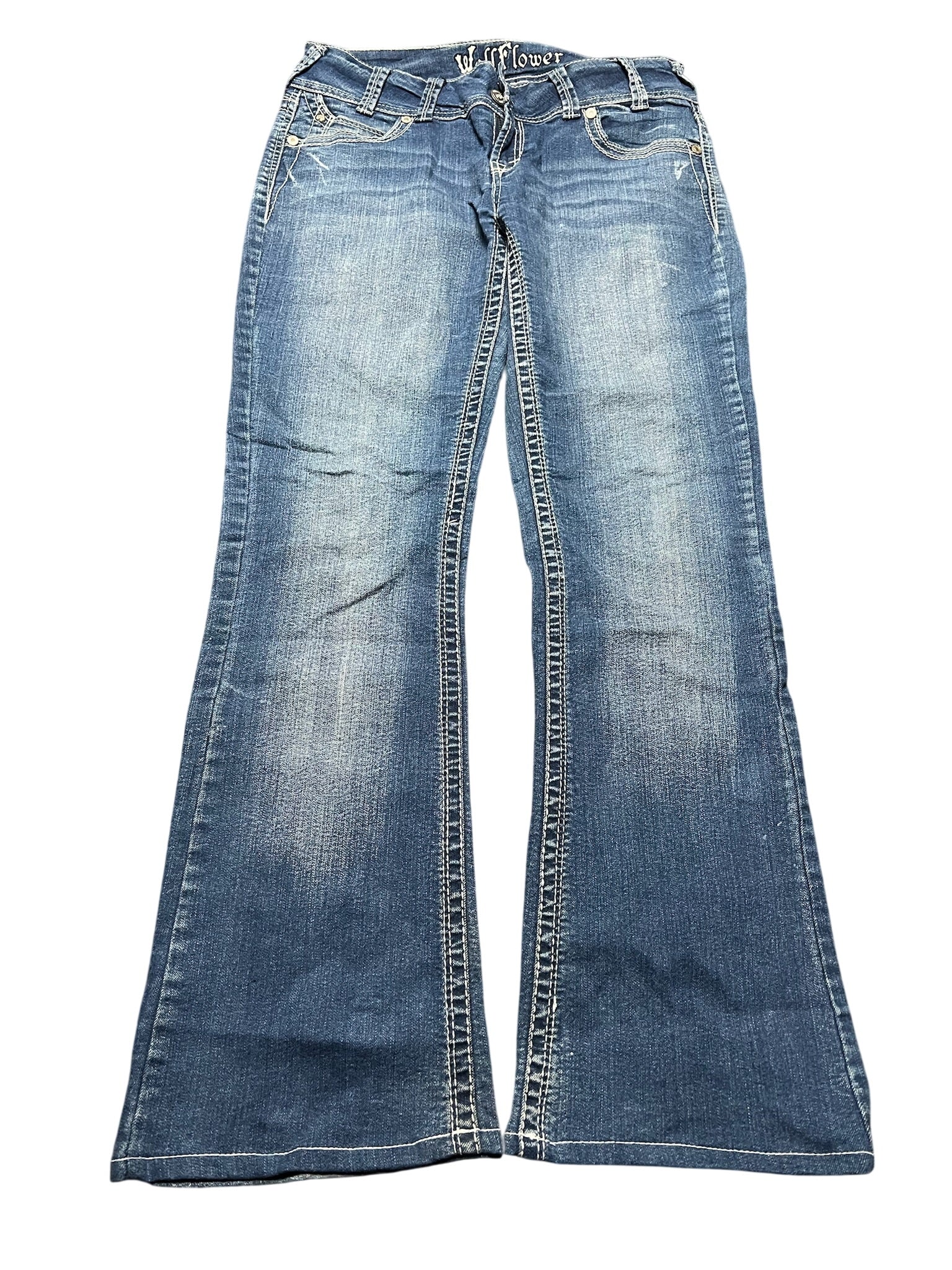 Y2K BOOTCUT WOMEN LOW WAIST JEANS (747)