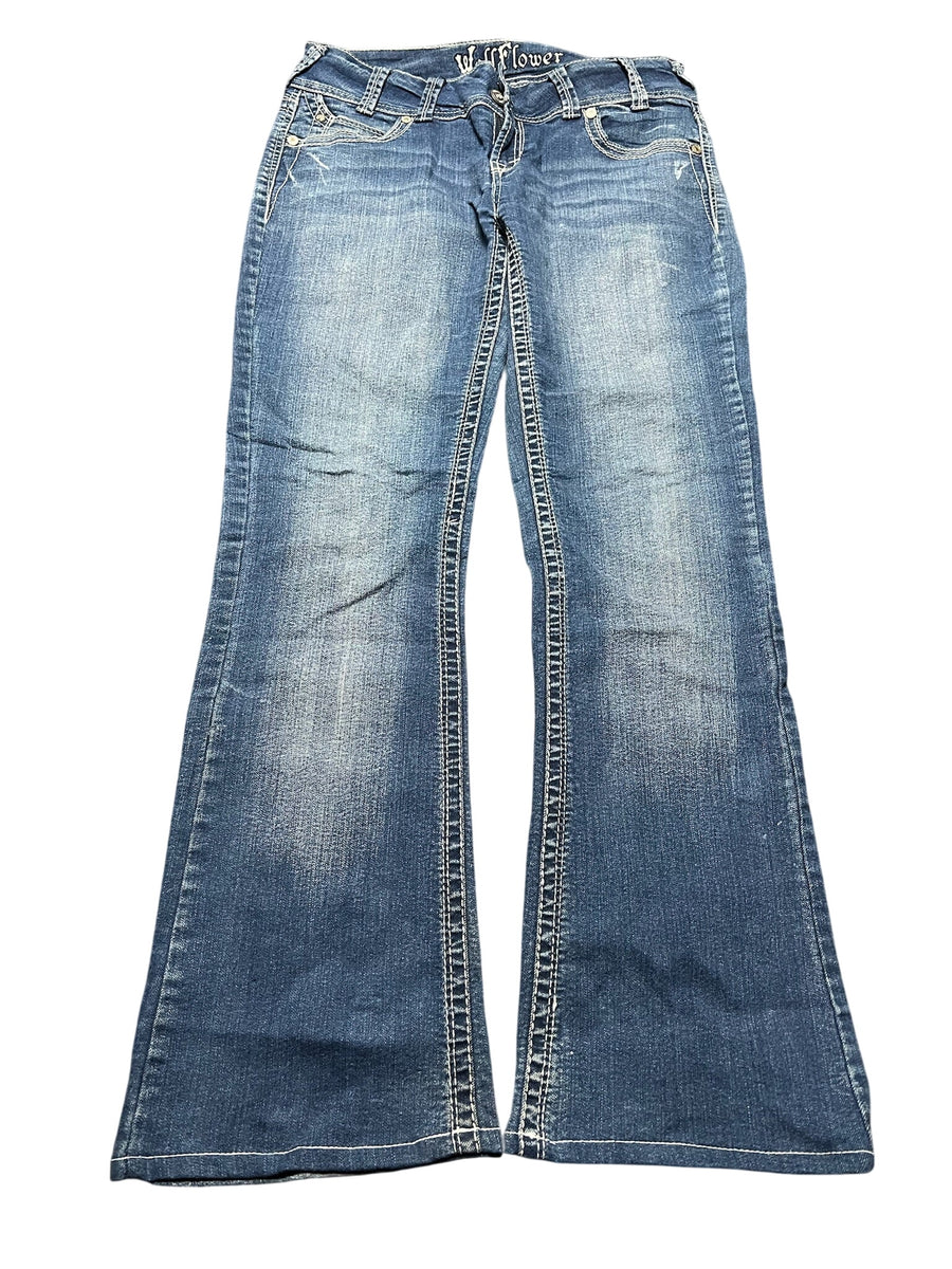 Y2K BOOTCUT WOMEN LOW WAIST JEANS (747)