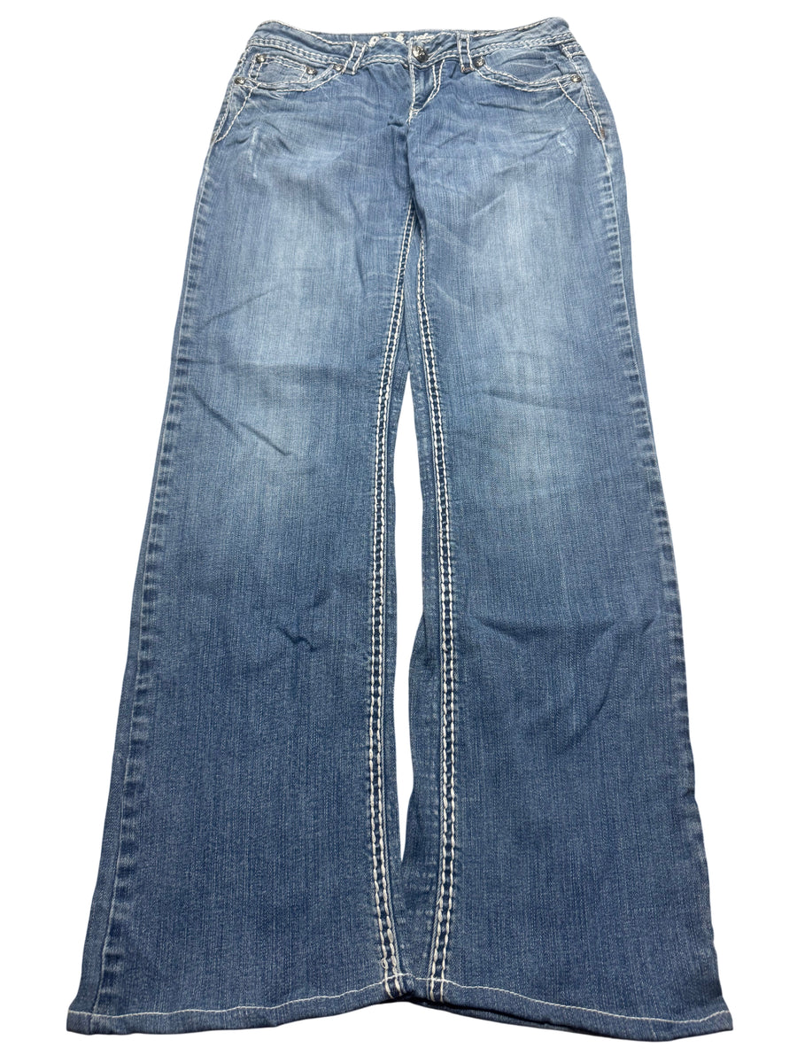 Y2K BOOTCUT WOMEN LOW WAIST JEANS (692)