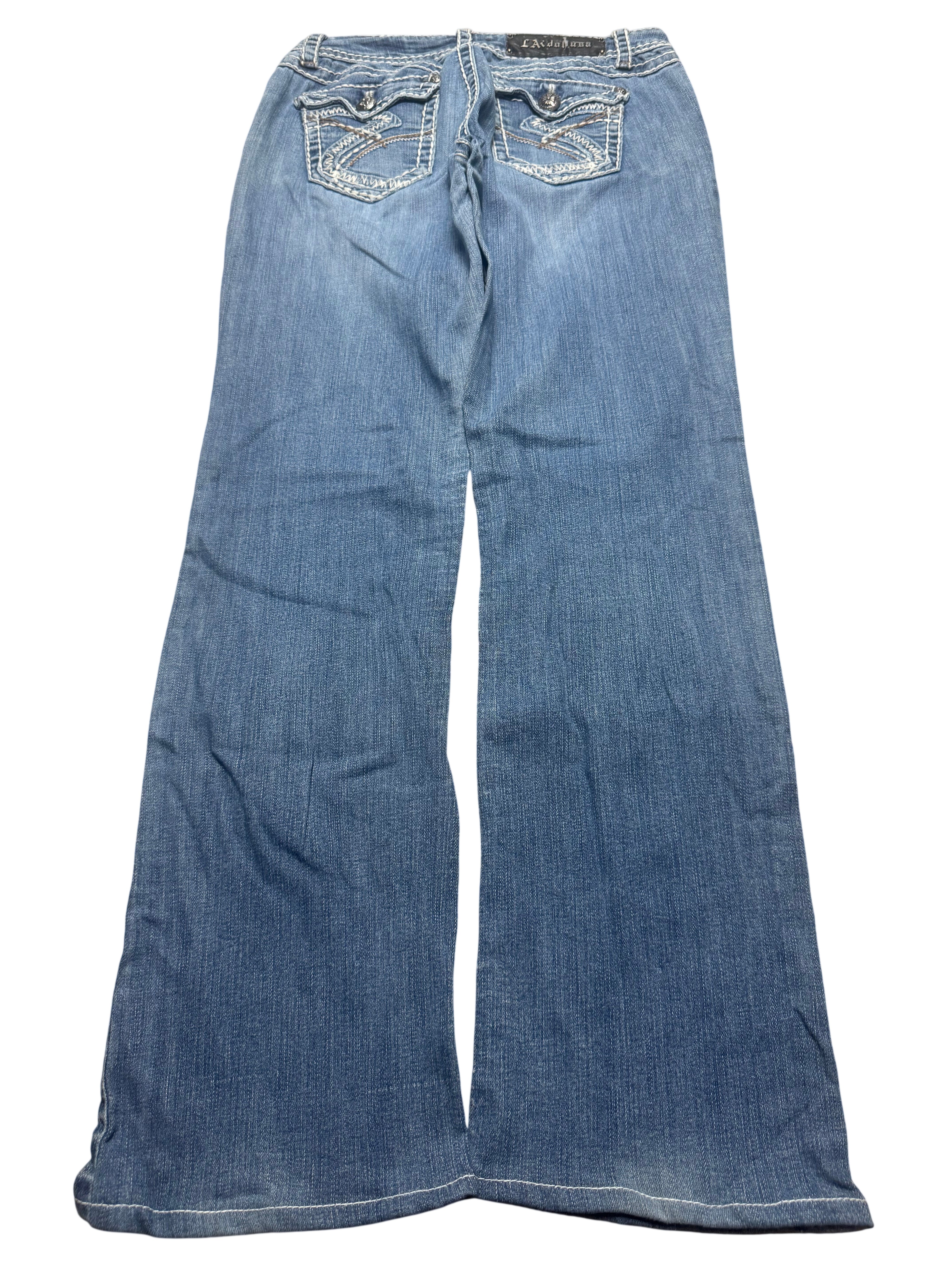Y2K BOOTCUT WOMEN LOW WAIST JEANS (692)