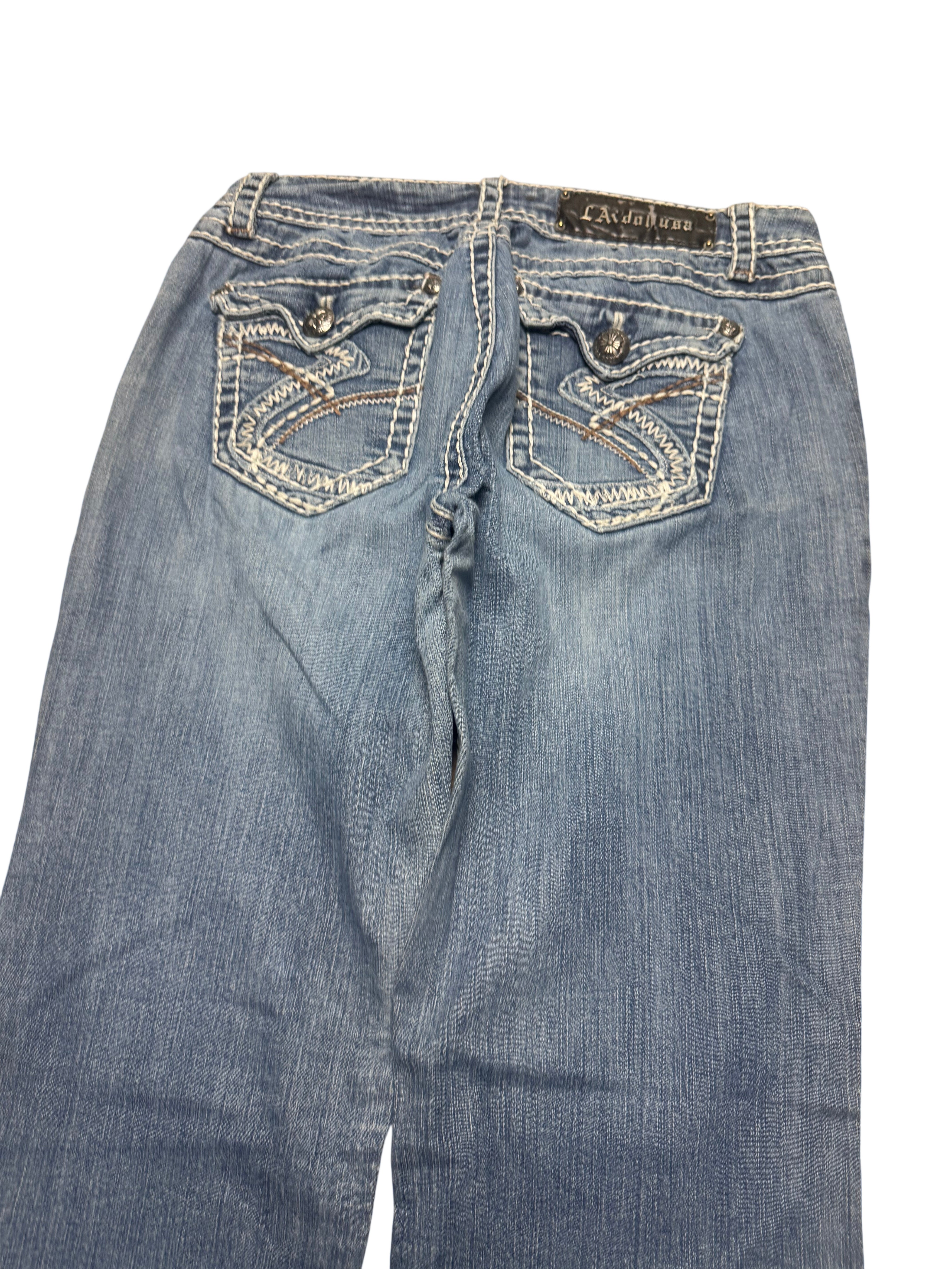 Y2K BOOTCUT WOMEN LOW WAIST JEANS (692)