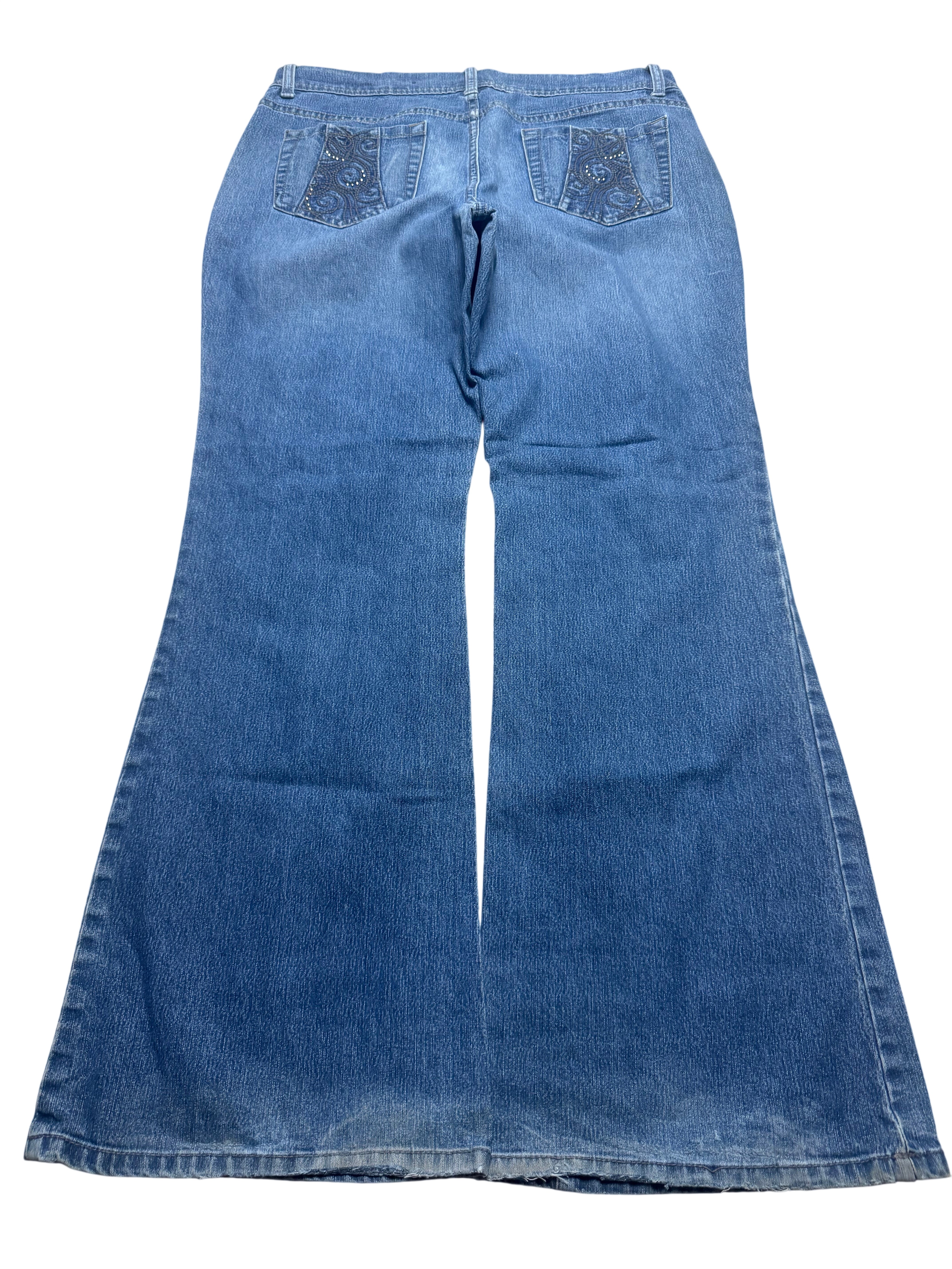 Y2K BOOTCUT WOMEN LOW WAIST JEANS (693)
