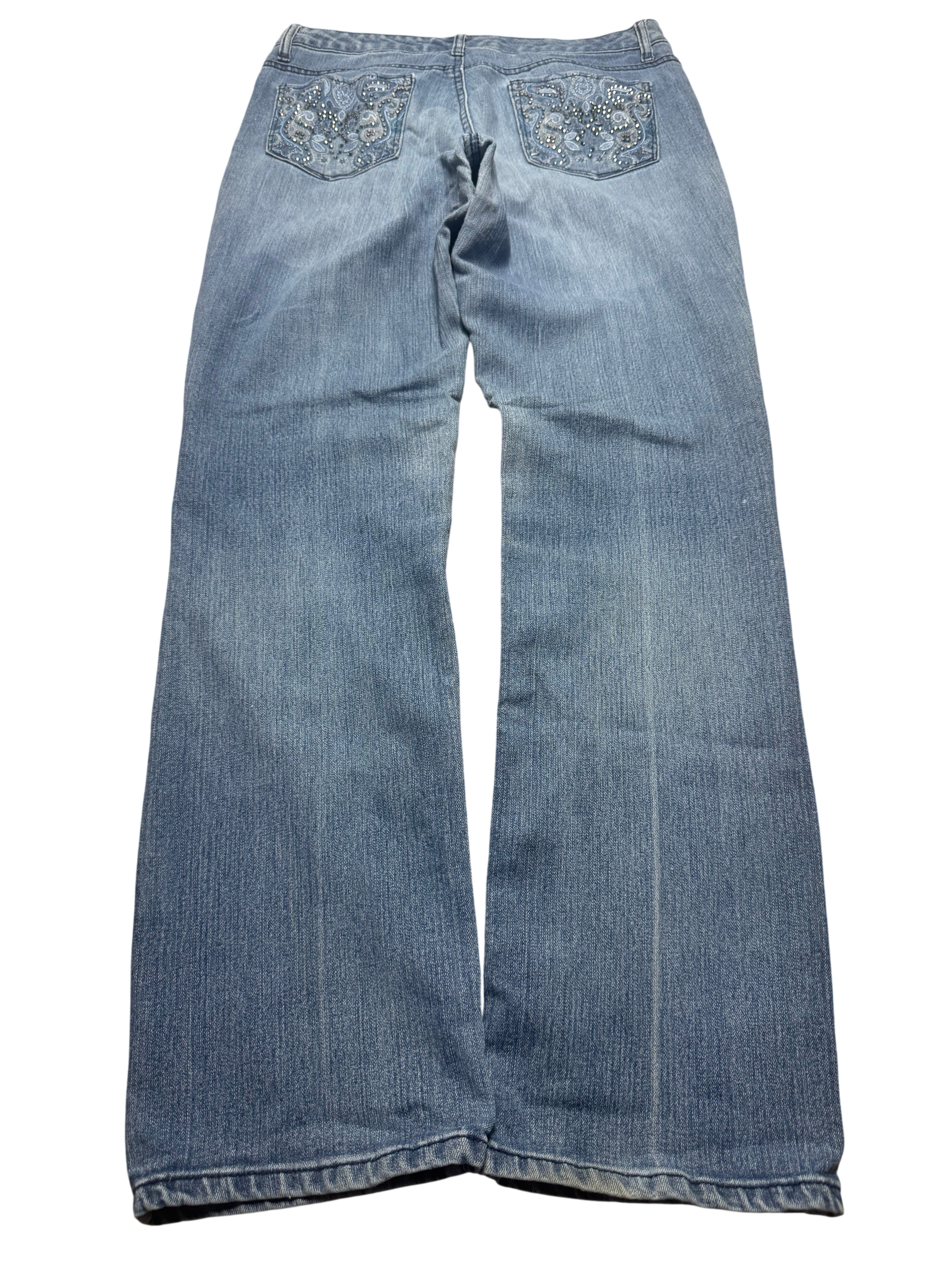 Y2K BOOTCUT WOMEN LOW WAIST JEANS (694)
