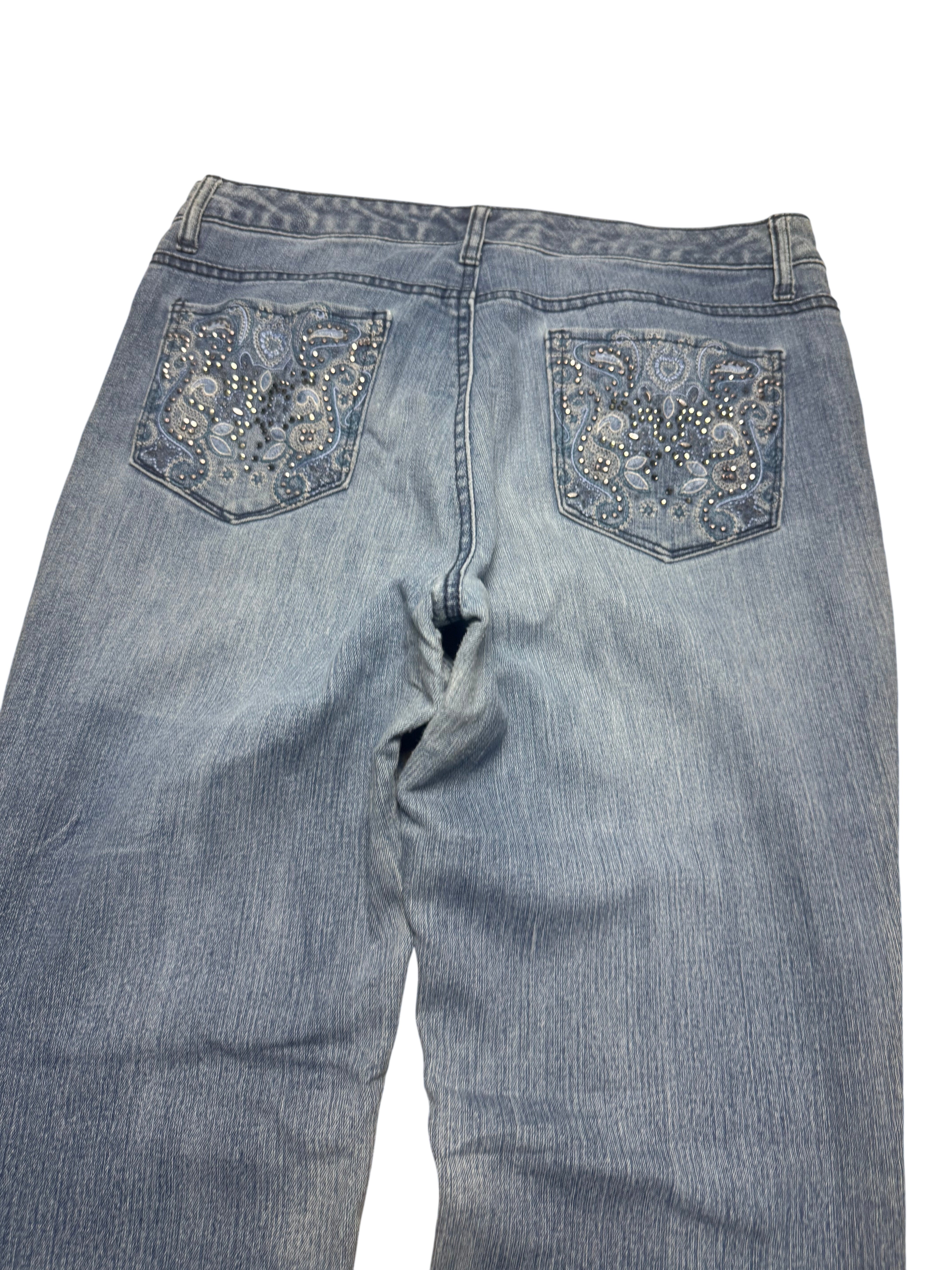 Y2K BOOTCUT WOMEN LOW WAIST JEANS (694)
