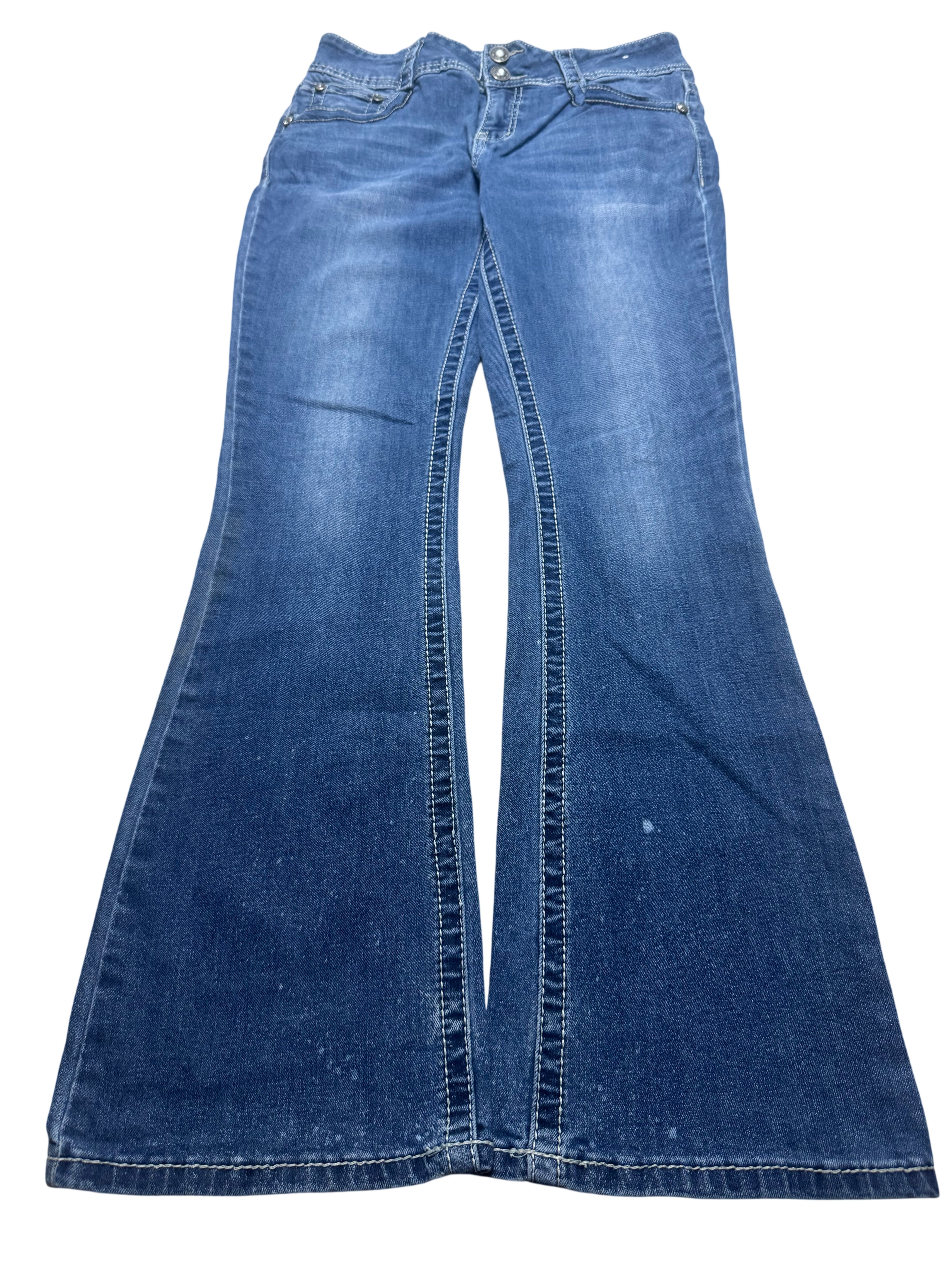 Y2K BOOTCUT WOMEN LOW WAIST JEANS (695)