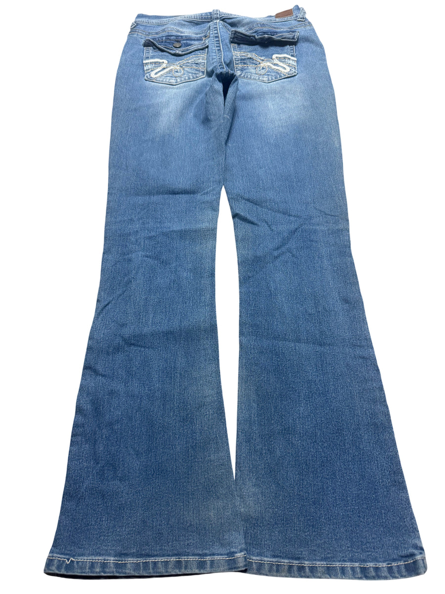Y2K BOOTCUT WOMEN LOW WAIST JEANS (696)
