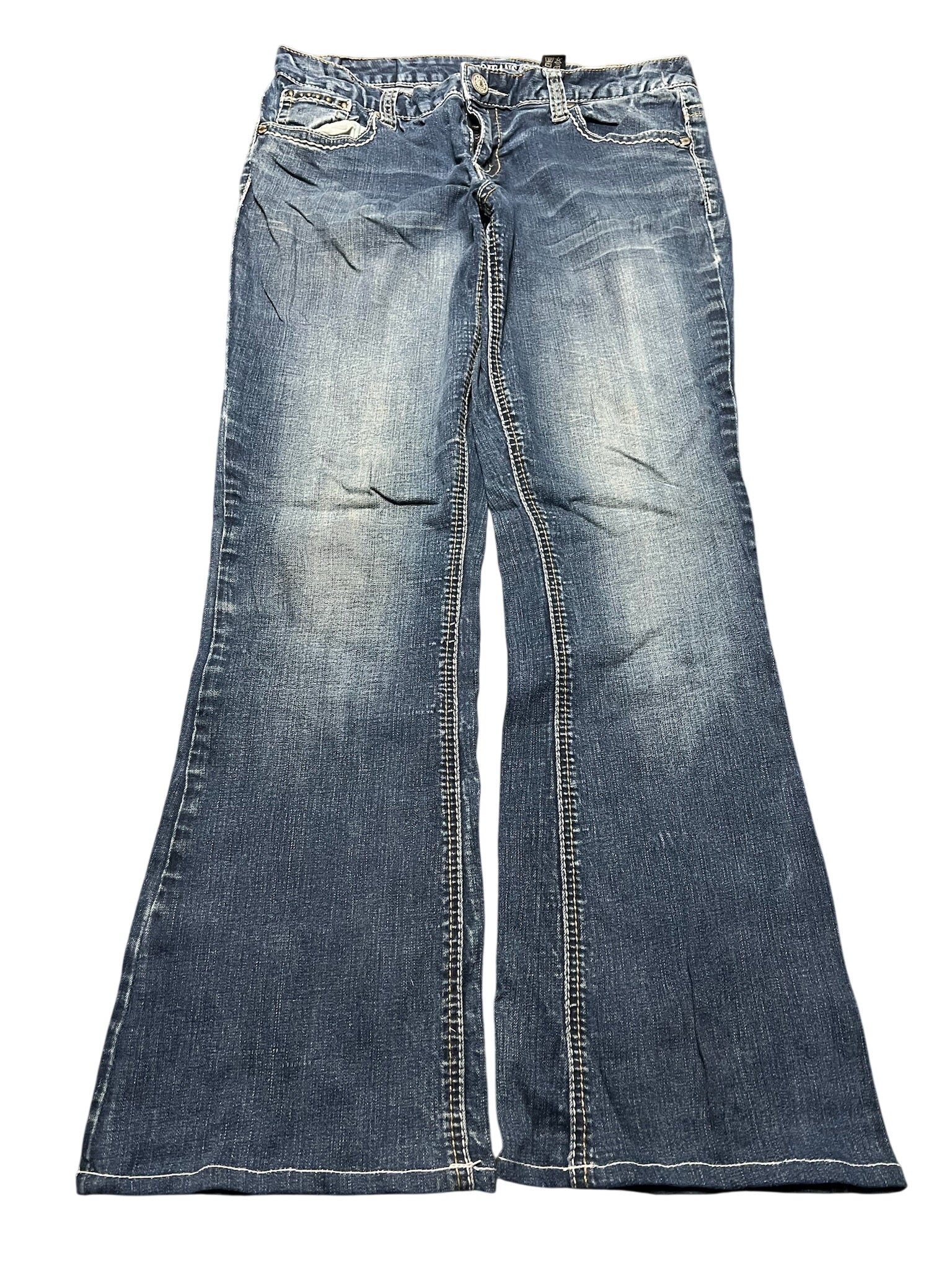 Y2K BOOTCUT WOMEN LOW WAIST JEANS (733)