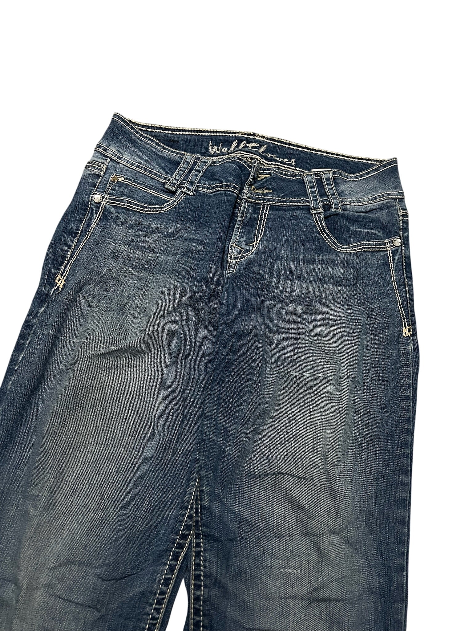 Y2K BOOTCUT WOMEN LOW WAIST JEANS (735)