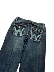 Y2K BOOTCUT WOMEN LOW WAIST JEANS (736)