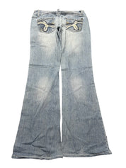 Y2K BOOTCUT WOMEN LOW WAIST JEANS (738)
