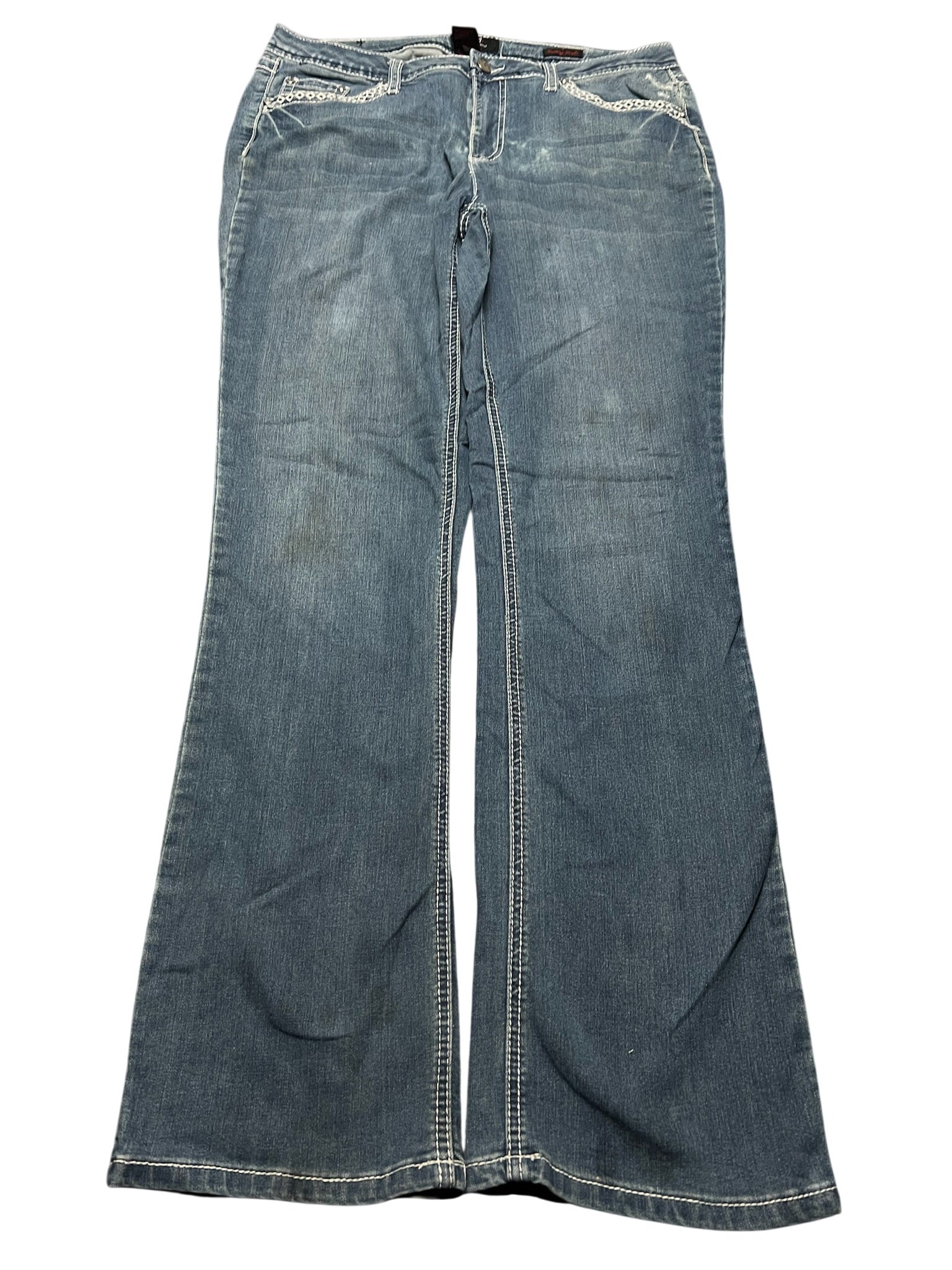 Y2K BOOTCUT WOMEN LOW WAIST JEANS (739)