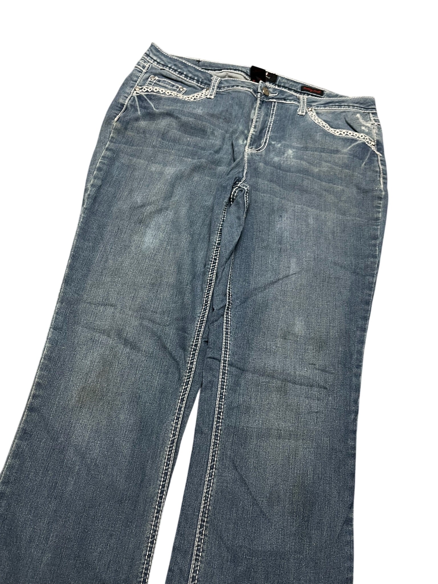 Y2K BOOTCUT WOMEN LOW WAIST JEANS (739)