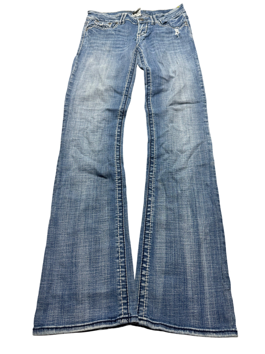 Y2K BOOTCUT WOMEN LOW WAIST JEANS (584)